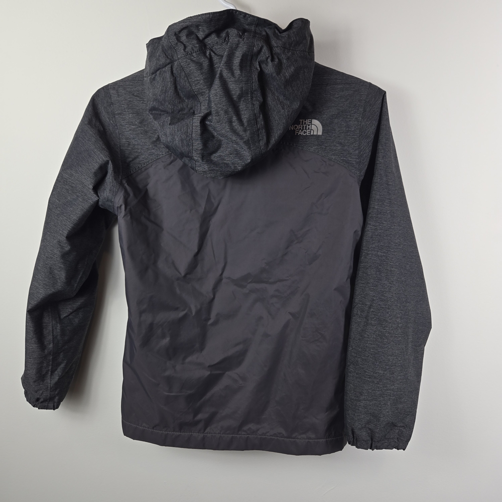 THE NORTH FACE Girls Jacket Eco Thermoball Parka Hooded Full Zip 10/12 Gray/Pink - Picture 7 of 8